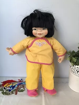 JMB Mikkel B. Jacobsen Asian Girl Doll 13  Mieler Doll Pre Owned Toy Collectable • $19.20