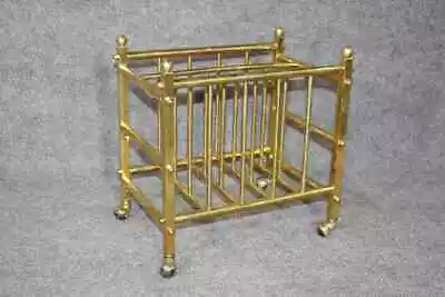 Fine Quality Maison Jansen Style Brass Magazine Rack Directoire Style • $895.50