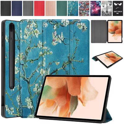 $18.99 • Buy For Samsung Galaxy Tab S7 FE Plus S8+ 11  12.4  Tablet Leather Smart Cover Case