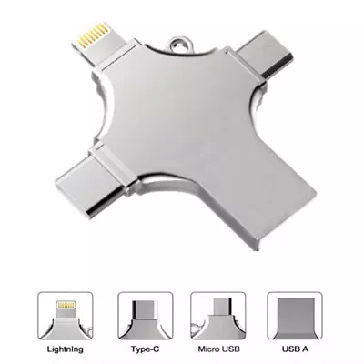 USB 1TB Flash Drive Type-c Lighting USB3.0 Memory Stick For IPhone IPad Samsung • £9.34