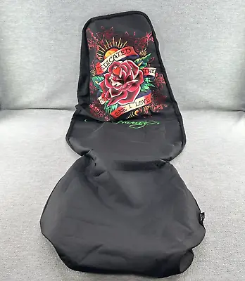 ED HARDY Dedicated To The One I Love Seat Cover For Low & High Back Bucket (R) • $44.99