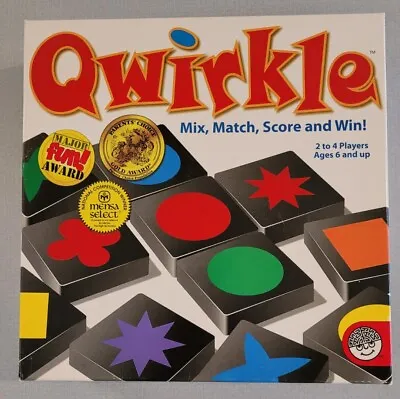 Qwirkle Game By MindWare Wood Tile Game EX Pre-owned Cond. 108 Tiles + Instruct • £10.44