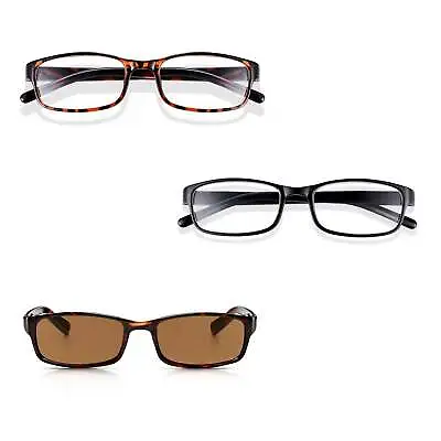 £9.99 • Buy Reading Glasses For Men & Women & Reading Sunglasses, Magnification +1 To +3.5