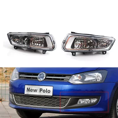 1* Pair Of Right Front Lower Bumper Fog Light Lamp Fit For VW Polo 11-13 MK8 • $61.22