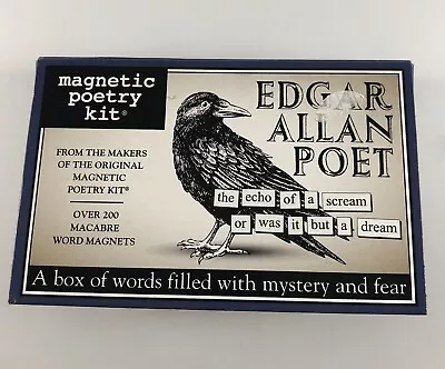 Edgar Allan Poe Poet Magnetic Poetry Kit By Dave Kapell Over 200 Magnets Vs3 • $20