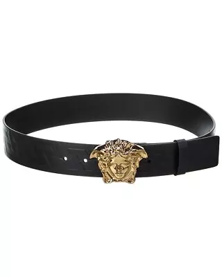 Versace La Medusa Greca Leather Belt Men's • $389.99