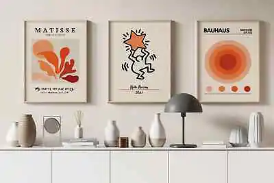 $159.50 • Buy Set Of 3 Matisse Bauhaus Retro Vintage Poster Vintage Art Poster Print