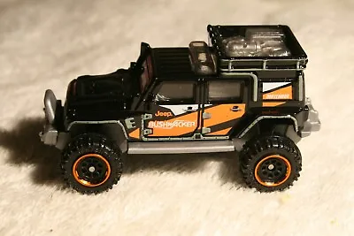 2022 MBX OFF ROAD Series BLACK JEEP WRANGLER SUPERLIFT BUSHWACKER Matchbox Loose • $7.95