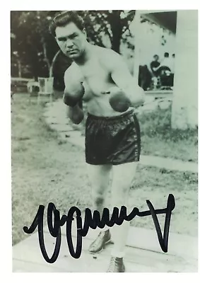 MAX SCHMELING AUTHENTIC AUTOGRAPHED  BOXING Photo 3.5  X 5  Boldly Signed Black  • $9.99