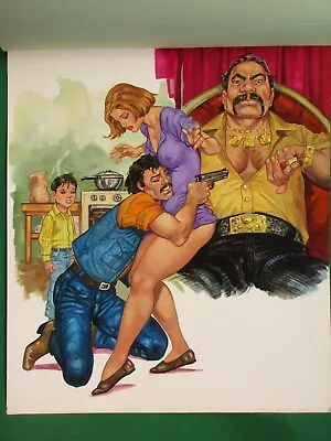 Breasts Sexy Beautiful Babe Violent Corridos Perrones #8 Mexican Comic Cover Art • $199.99