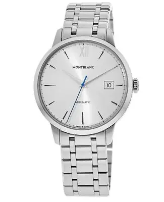New Montblanc Heritage Spirit Automatic Silver Dial Steel Men's Watch 111623 • $1221.09