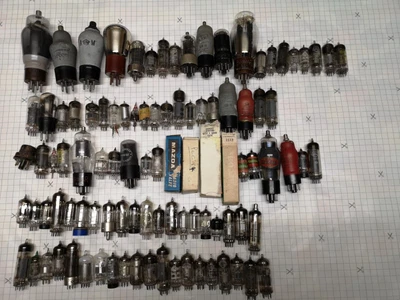£100 • Buy 100 Assorted Vacuum Tubes Valves Radio Amps Tv SEE VIDEO