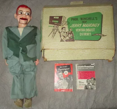 Paul Winchell's Jerry Mahoney Ventriloquist Dummy Juro Doll W/ Box And Books • $148.99