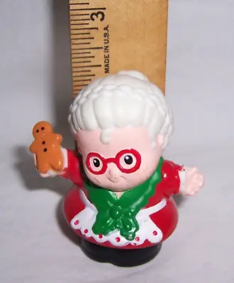 Fisher Price Little People MRS. SANTA CLAUS W/ Gingerbread Christmas Holiday '01 • $9.99