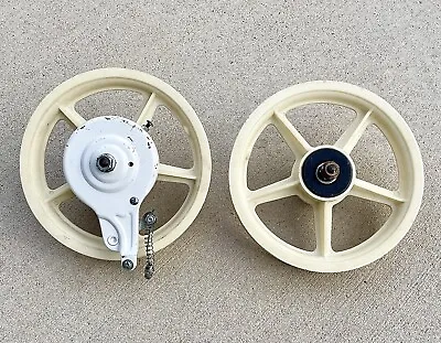 Vintage Original Mongoose Miniscoot 12” Scooter Mag Rims Wheels OLD SCHOOL 1980s • $128.25