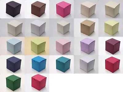 Square Cube Wedding Favour Boxes - Choose Colour - Choose QTY • £2.20