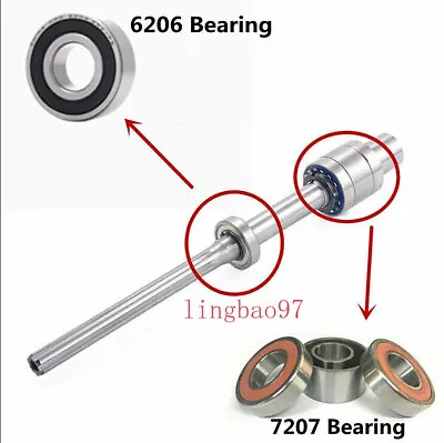 1PC/1Set BRIDGEPORT Milling Machine R8 Spindle Bearings Assembly 6206 +7207 Tool • $17.59