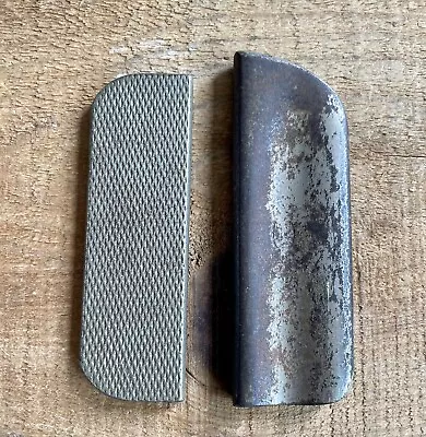 Super Cool Pair Of Vintage Metal Guitar Lap Instrument Slides Picks • $125