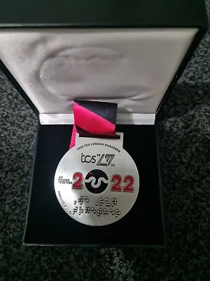 TCS London Marathon Finishers Medal 2022 In Silver Colour With Presentation Box • £180