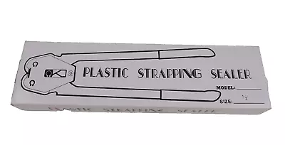 BRAND NEW Plastic Pallet Strapping Sealer Crimping Tool For 1/2  Metal Clamps • $40.49