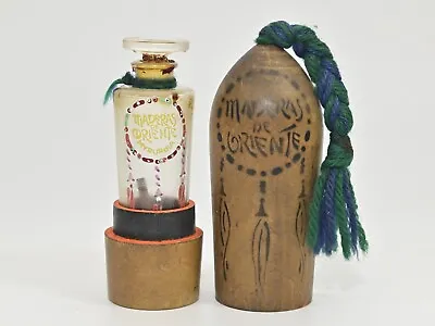 Vintage Maderas De Oriente Myrugia Perfume Bottle And Wooden Box • $60