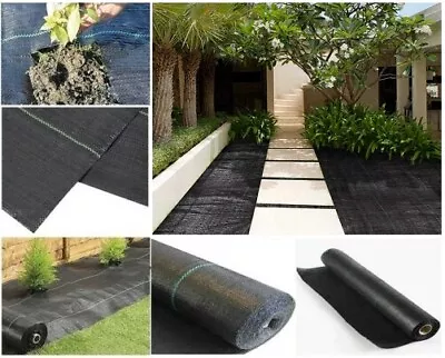 Weed Control Fabric Membrane Killer Landscape Garden Ground Cover Sheet 100g/m2 • £2.45