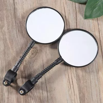 2X Bike Mirror Rotaty Round MTB Road Handlebar Bicycle Rear View Glass Cycling* • $6.39