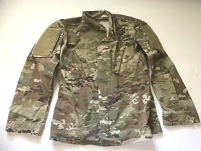  US Military Army Multicam OCP  Shirt Coat/Jacket W/patches SZ  X-Small Short • $17.87