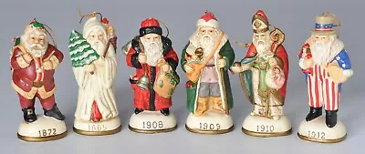 Vintage 1985 Christmas Reproductions Memories Of Santa Ornaments Lot Of 6 • $36.99