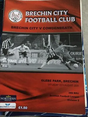 Brechin City V Cowdenbeath August 2009 • £1.50
