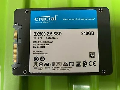 £18.50 • Buy Crucial BX500 CT240BX500SSD1 240GB SSD 2.5  SATA III 6.0Gps Solid State Drive