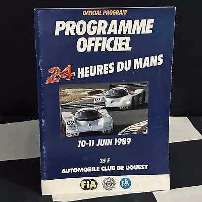 Original Le Mans 24 Hours 1989 Race Programme Sauber Mercedes C9 Porsche 962c • £12.99