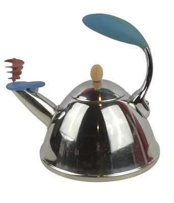 Michael Graves For Target Alessi Stainless Steel Spinning Whistle Teapot Kettle • $40