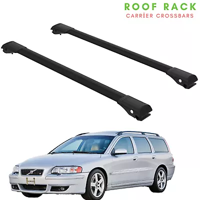 Fits Volvo V70 2001-2006 Roof Rack Cross Bars Car Lugagge Bar Black • $129.99