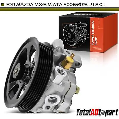Power Steering Pump W/ Pulley For Mazda MX-5 Miata 2006-2015 L4 2.0L NE5132650C • $80.99