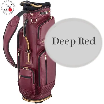 Majesty Golf Light PU Cart Club Bag Lightweight 3.3kg CB2320 Deep Red 9in Men • $590