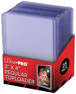25 - Ultra Pro 3 X 4 Top Loader Card Holder For Baseball Football Basketball • $7.50