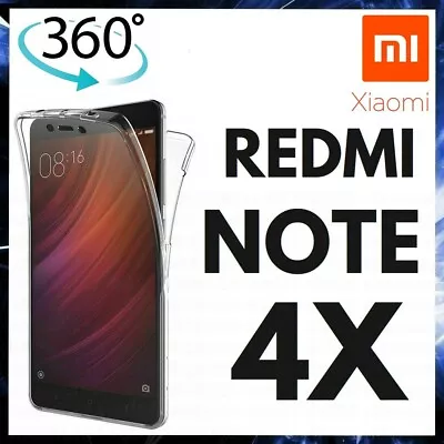 360 CLEAR CASE For XIAOMI REDMI NOTE 4X FRONT AND BACK TPU SILICONE PHONE COVER • $9.76