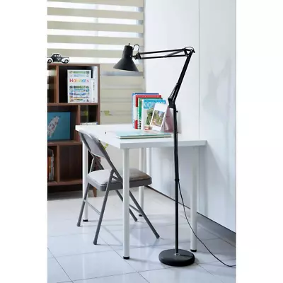 72  Swing Arm Metal Floor Lamp Black • $59.89