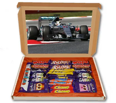 £13.49 • Buy Lewis Hamilton F1 Race Car 24 Bar Cadbury Chocolate Hamper Personalised Gift Box