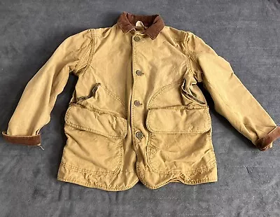 VTG American Field Sportswear Brown  Shooting Hunting Jacket 42 Bird Duck Canvas • $43.90