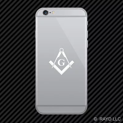 (2x) Freemasonry Emblem Cell Phone Sticker Mobile Freemason Masonic Many Colors • $4.96