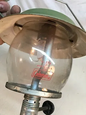 Vintage Coleman Lantern 4.5in  Glass Shade And Top Parts Repair • $90