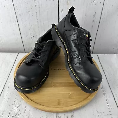 Dr. Doc Martens Industrial Steel Toe Safety Boots Black ASTM F2413-05 Size US 10 • $45