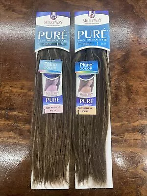 Milky Way PURE Human Hair Weave 2-packs Extension Yaky_14 _#p4/27 • $95