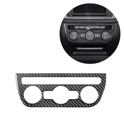 1pcs For VW Tiguan 2013-17 Carbon Fiber Climate Console Sticker Trim • $10.29