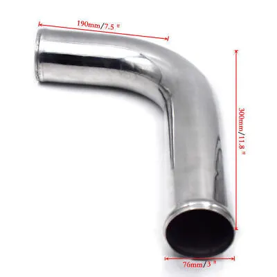 3''/76mm 90 Degree Elbow Aluminum Turbo Intercooler Pipe Piping Tubing Splendid • $37.49