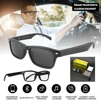 Polarized Smart Sunglasses Bluetooth5.0 Glasses Music Stereo Speaker Mic Calling • $30.89