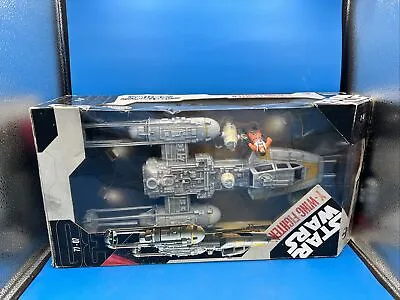 Star Wars Y-Wing Fighter W/Pilot & R5-F7 Droid 30th TRU Exclusive /W Box Damage • $169.97