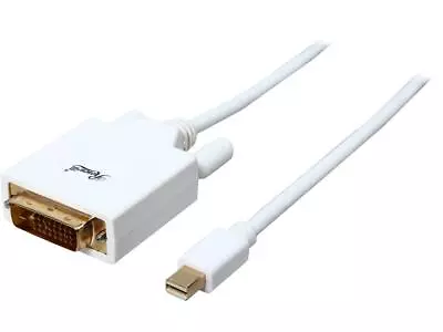 Rosewill RCDC-14017 - 3-Foot White Mini DisplayPort To DVI Cable - 32 AWG Male • $9.99